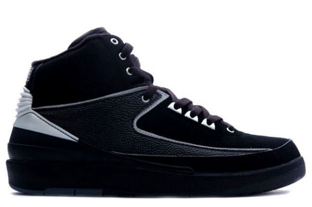 Air Jordan 2 Retro Black Chrome Shoes - Click Image to Close