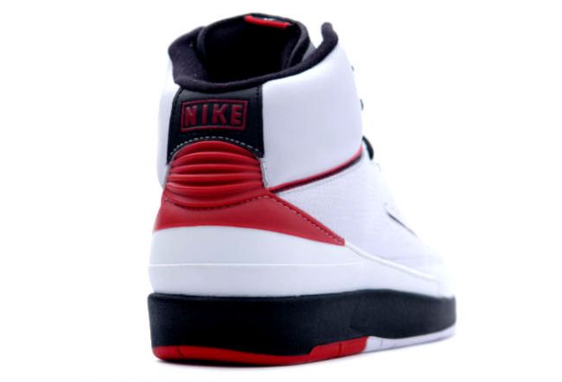 Jordan 2 Retro White Varsity Red Black Shoes