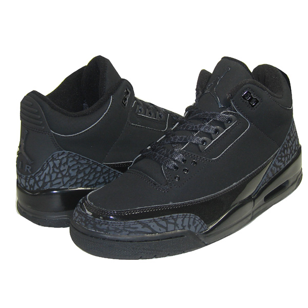 Jordan 3 Retro All Black Cat Charcoal Shoes