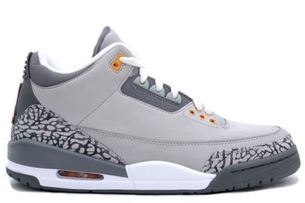 Jordan 3 Retro Silver Sport Red Light Graphite Orange Peel Shoes