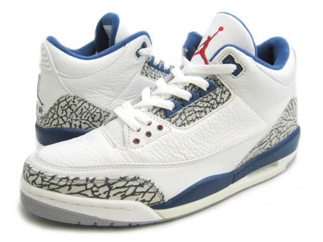 Jordan 3 Retro White True Blue Shoes