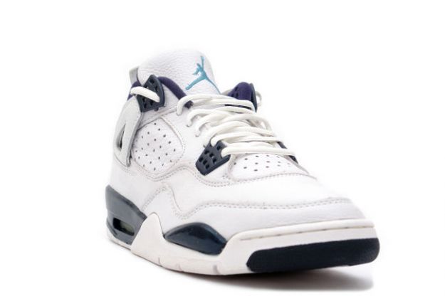 Jordan 4 Retro 1999 white columbia blue midnight navy shoes