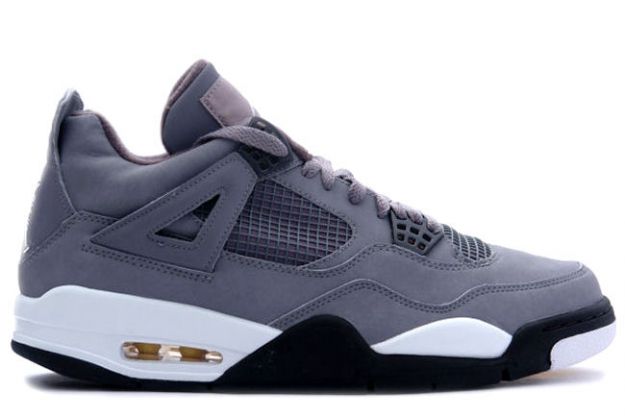 Jordan 4 Retro cool grey chrome dark charcoal varsity maize shoes