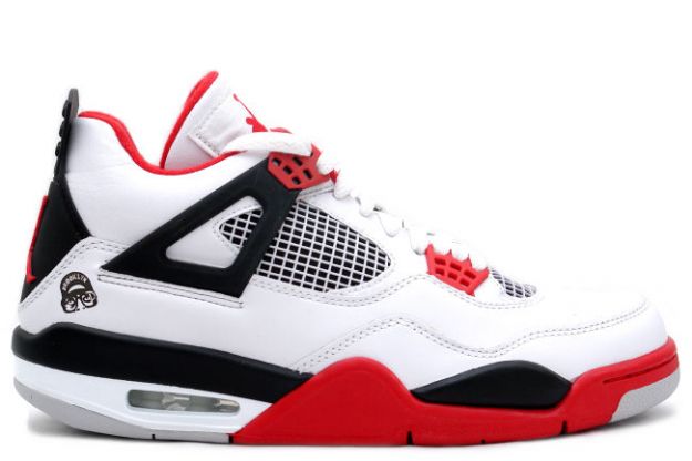 Jordan 4 Retro mars blackmon white varsity red black shoes - Click Image to Close