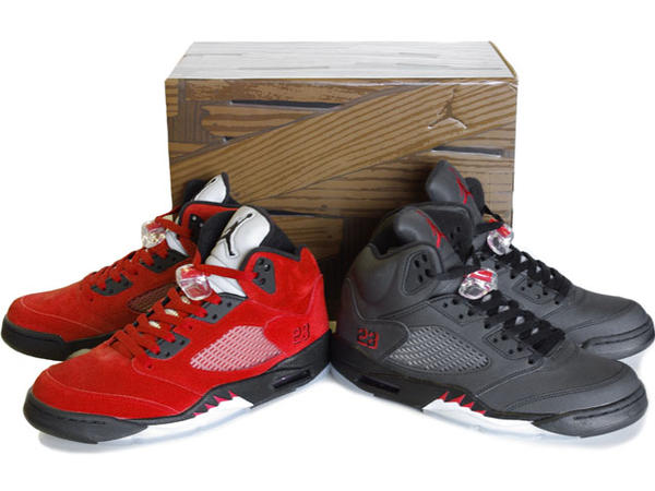 Air Jordan 5 Raging Bull Pack Varsity Red Black Package