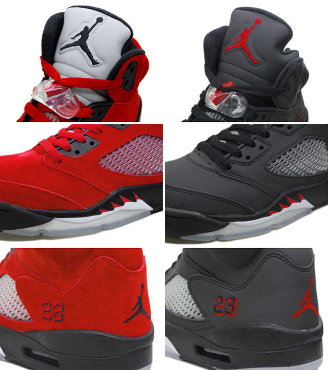 Air Jordan 5 Raging Bull Pack Varsity Red Black Package