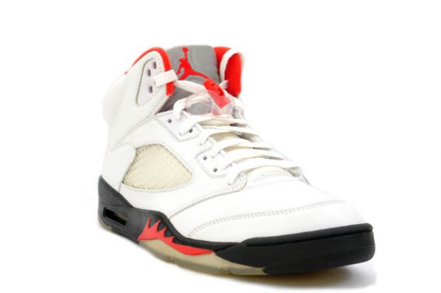 Jordan 5 Retro fire red white black fire red shoes