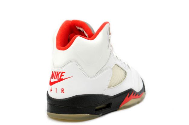 Jordan 5 Retro fire red white black fire red shoes - Click Image to Close