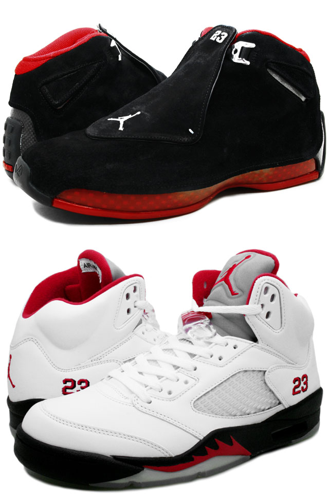 air jordan 5 white black fire red&air jordan 18 countdown package shoes - Click Image to Close