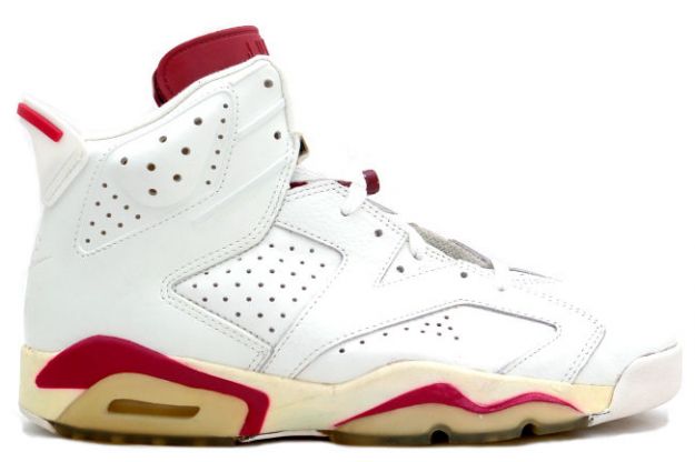 Air Jordan 6 Off White Maroon Shoes - Click Image to Close