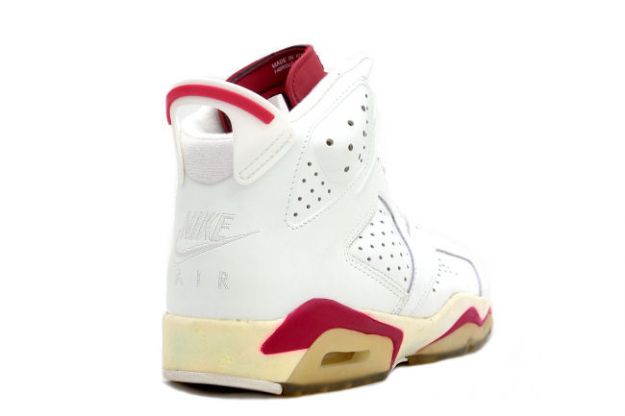 Air Jordan 6 Off White Maroon Shoes - Click Image to Close