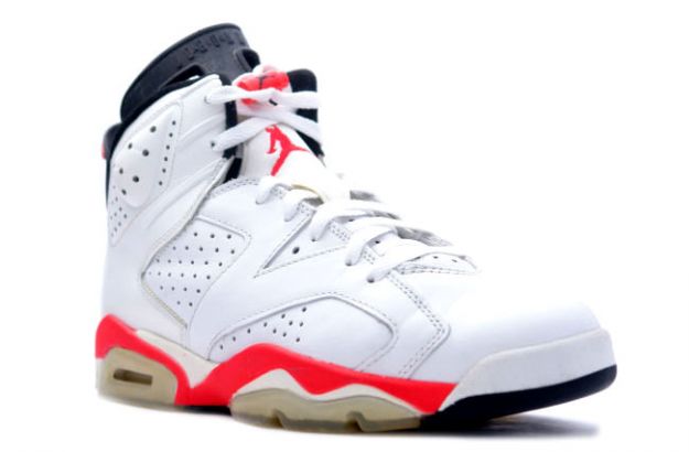 Air Jordan 6 White Infared Black Shoes - Click Image to Close