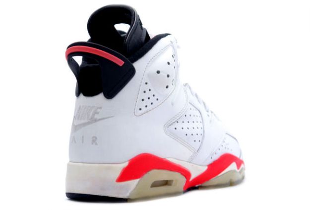 Air Jordan 6 White Infared Black Shoes - Click Image to Close