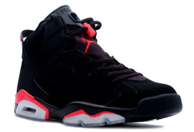 Jordan 6 Retro black deep infrared shoes