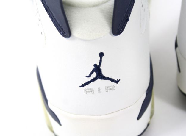 Jordan 6 Retro white midnight navy shoes