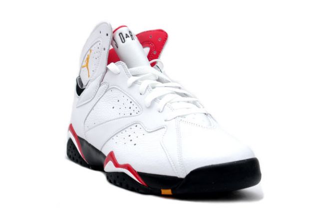 Jordan 7 Retro cardinals white black cardinal red bronze shoes