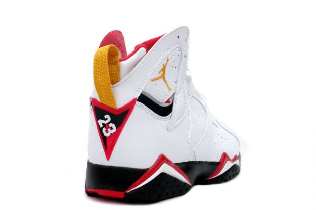 Jordan 7 Retro cardinals white black cardinal red bronze shoes