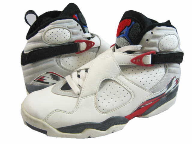 air jordan 8 white black true red shoes - Click Image to Close