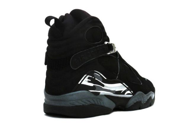 Jordan 8 Retro black chrome shoes