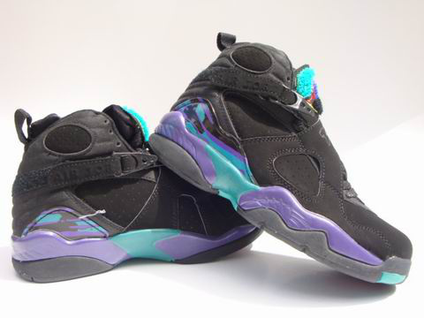 Jordan 8 Retro black green shoes