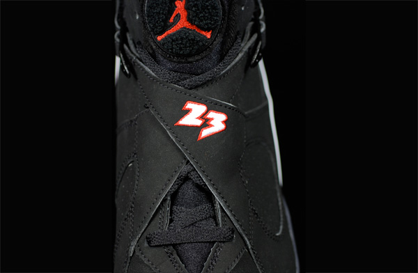 Jordan 8 Retro playoffs black varsity red white shoes