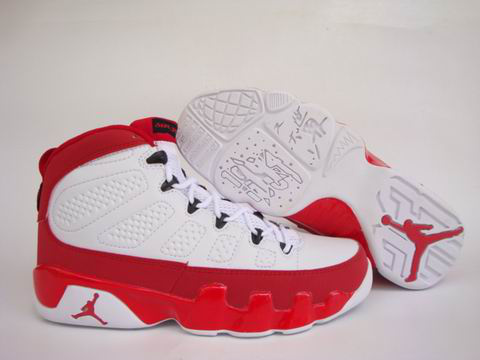 retro 9 red and white